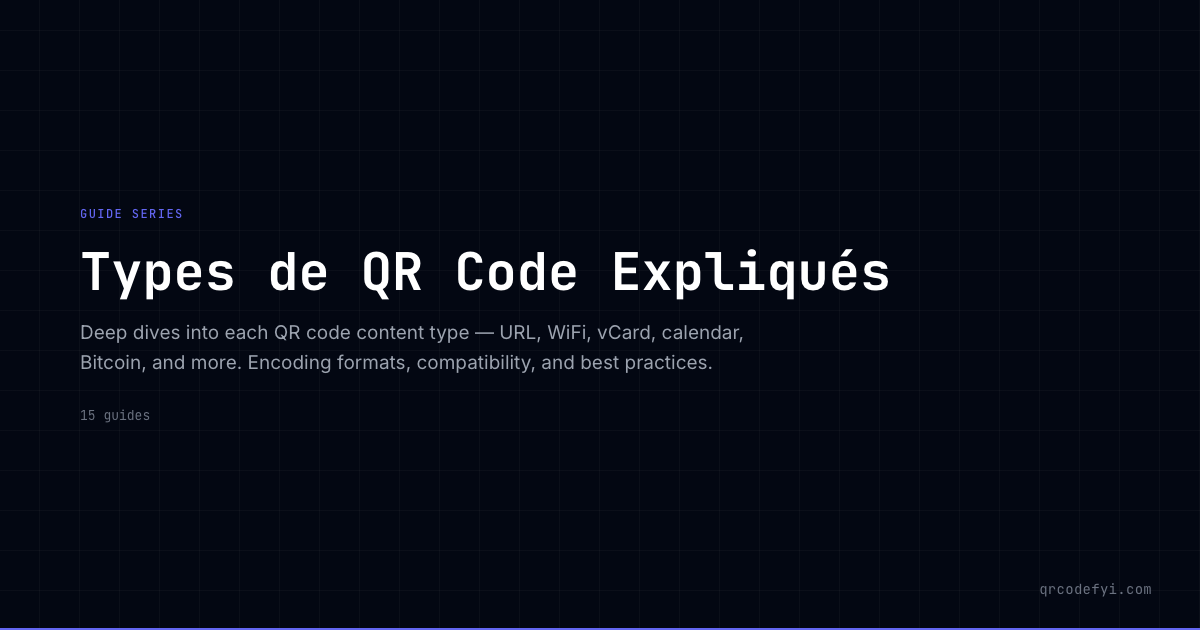 Types de QR Code Expliqués — QRCodeFYI