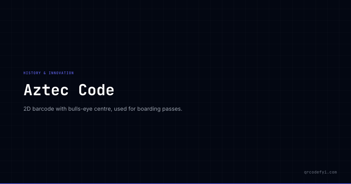 Aztec Coke Aztec Code — GlossaryTerm Guide — QRCodeFYI — QRCodeFYI