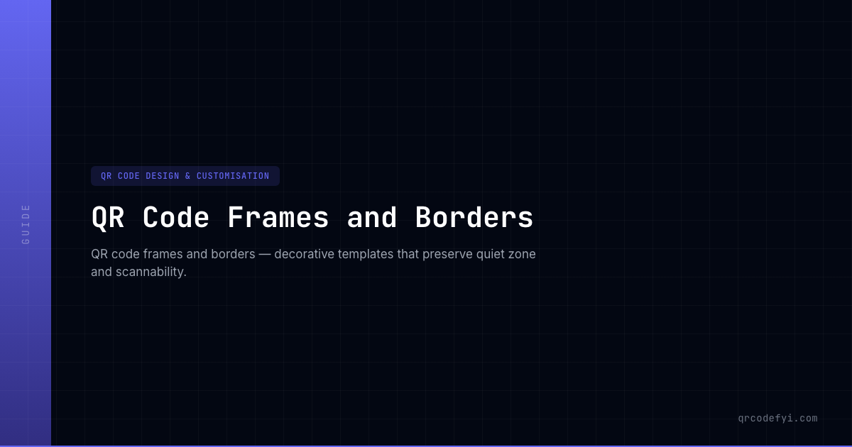 QR Code Frames and Borders — QRCodeFYI