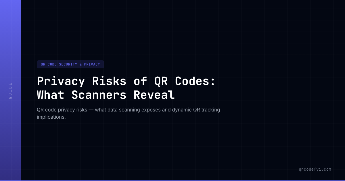 Privacy Risks of QR Codes: What Scanners Reveal — QRCodeFYI